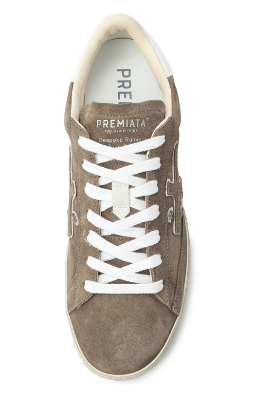 Замшевые кеды Steven-D Premiata STEVEND/VAR 6221 Хаки  STEVEND/VAR 6221 Фото 6