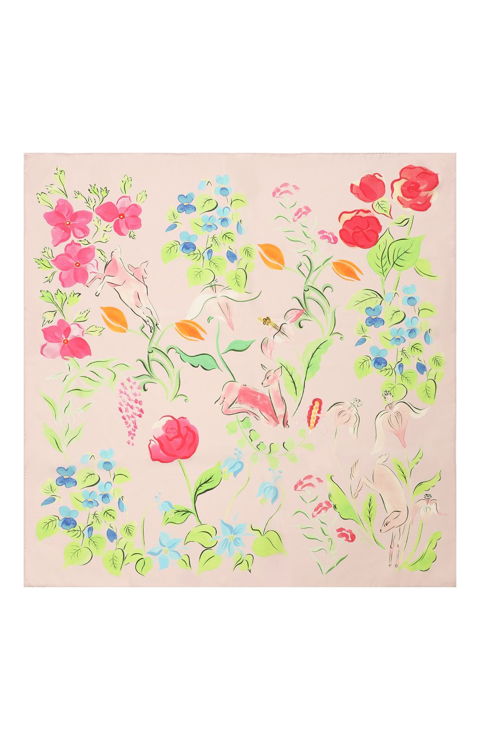 Шелковый платок лань в цвету PETITJEAN PARIS, арт. 12C13, фото 4