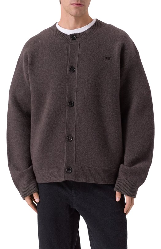 Шерстяной кардиган Juun.J JC5951P36 Коричневый  JC5951P36 Фото 3