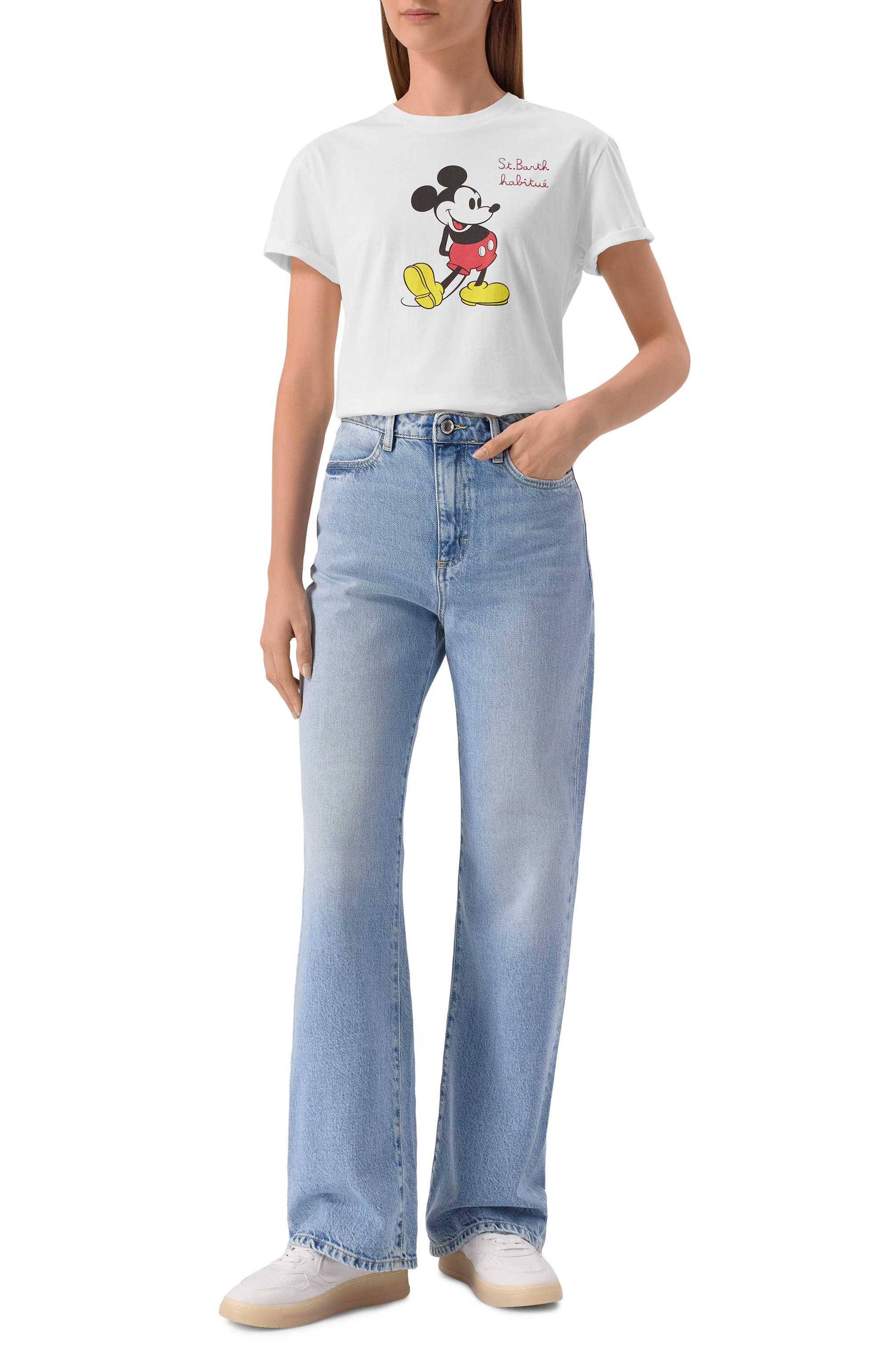Хлопковая футболка mc2 saint barth x disney MC2 SAINT BARTH, арт. STBW EMILIE/05102H, фото 2