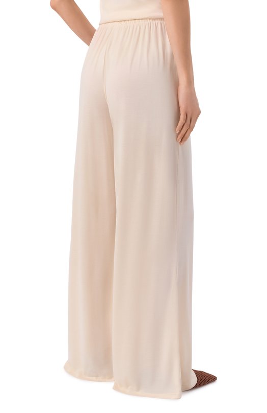 Шелковые брюки 12 STOREEZ 136668 Кремовый  136668 Фото 4