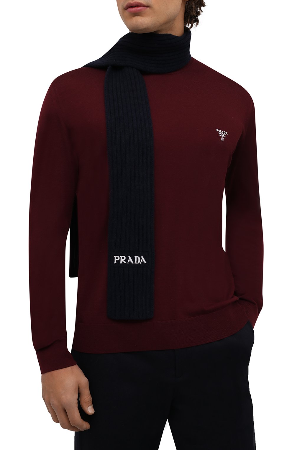 Шарф из шерсти и кашемира PRADA, арт. UMS402-1B1A-F0124-212, фото 2