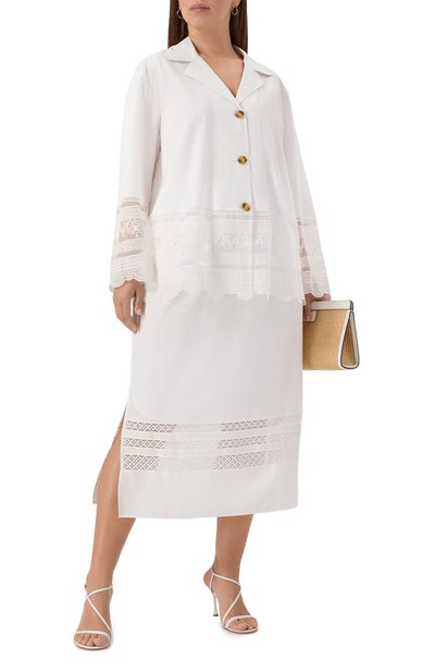 Хлопковая юбка MARINA RINALDI VOYAGE, арт. GETTATA, фото 2