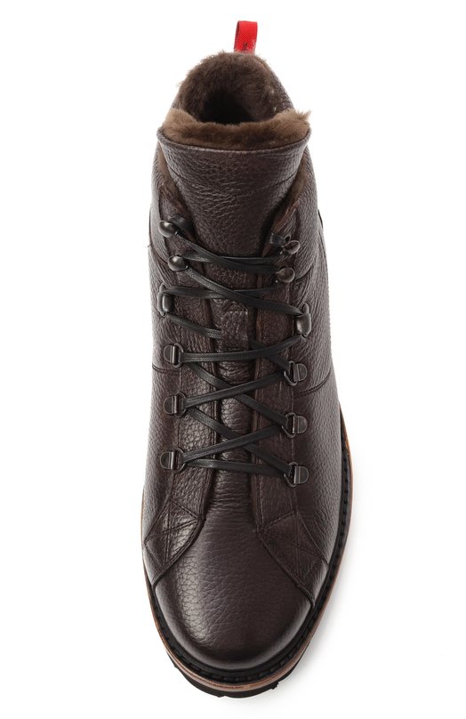 Кожаные ботинки Kiton USSA175N0012601 Коричневый  USSA175N0012601 Фото 6