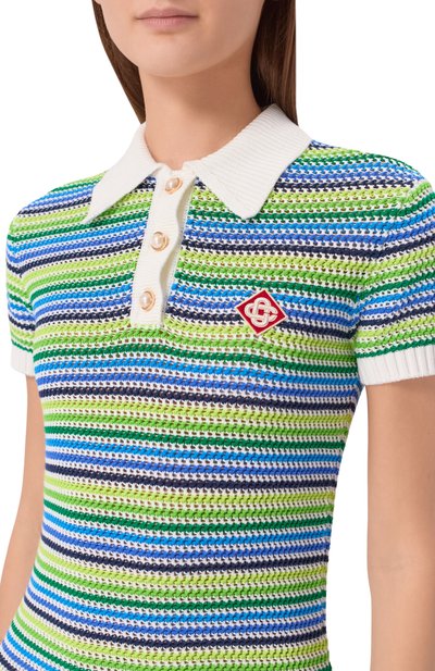 Хлопковое платье CASABLANCA, арт. W-SP26-KW-1366-01-EX-BC, фото 4