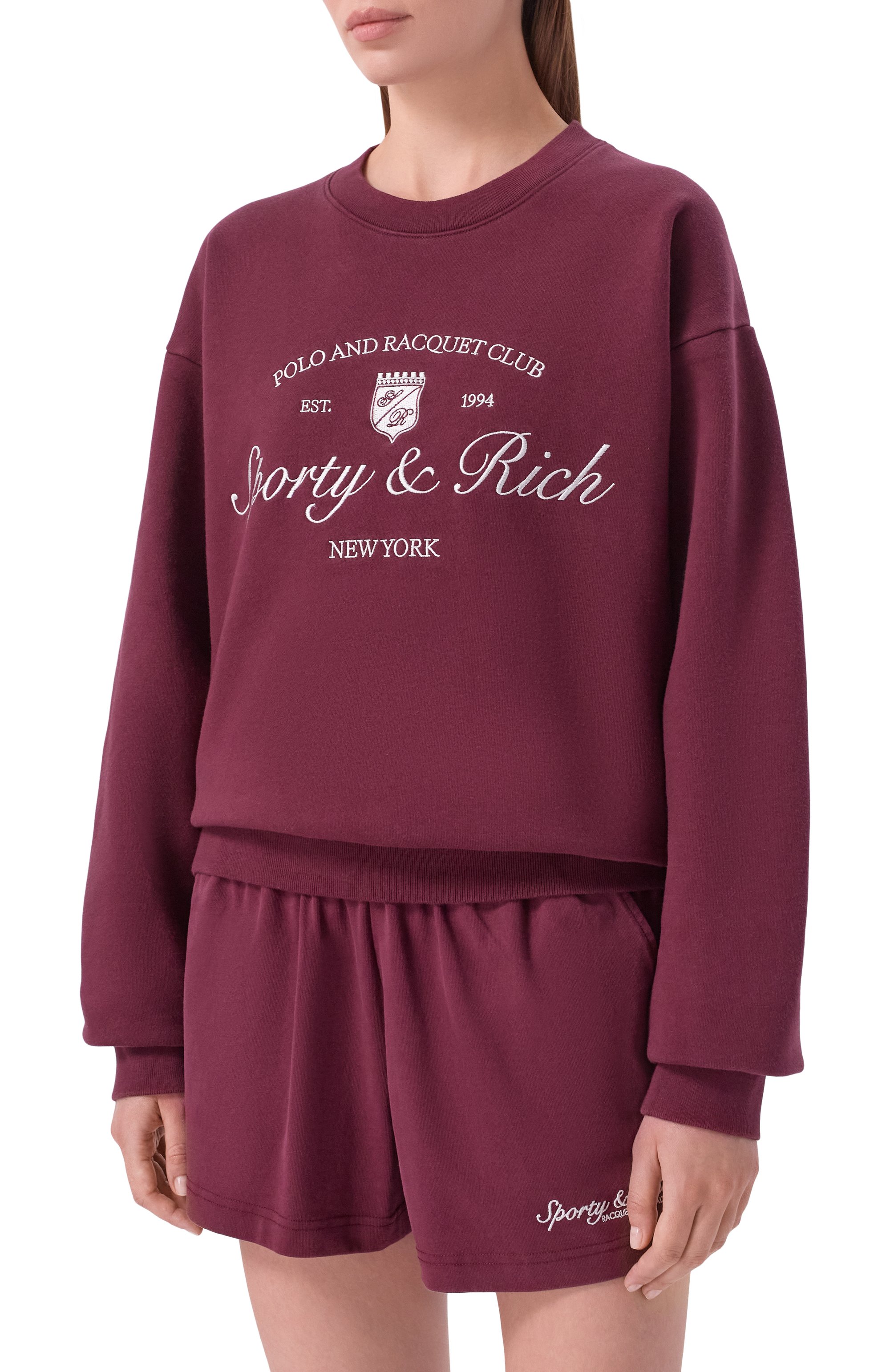 Хлопковый свитшот SPORTY AND RICH, арт. ST09875412RE02, фото 3