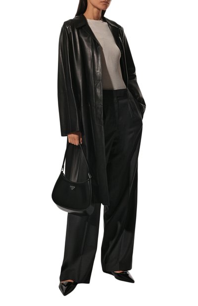 Шерстяные брюки PRADA, арт. P243GZ-11BA-F0308, фото 2