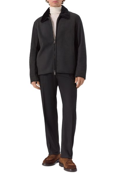 Дубленка GIORGIO BRATO черного цвета по цене 286500 руб., арт. GU26F26000SHTM, фото 2 Дубленка GIORGIO BRATO, арт. GU26F26000SHTM, фото 2