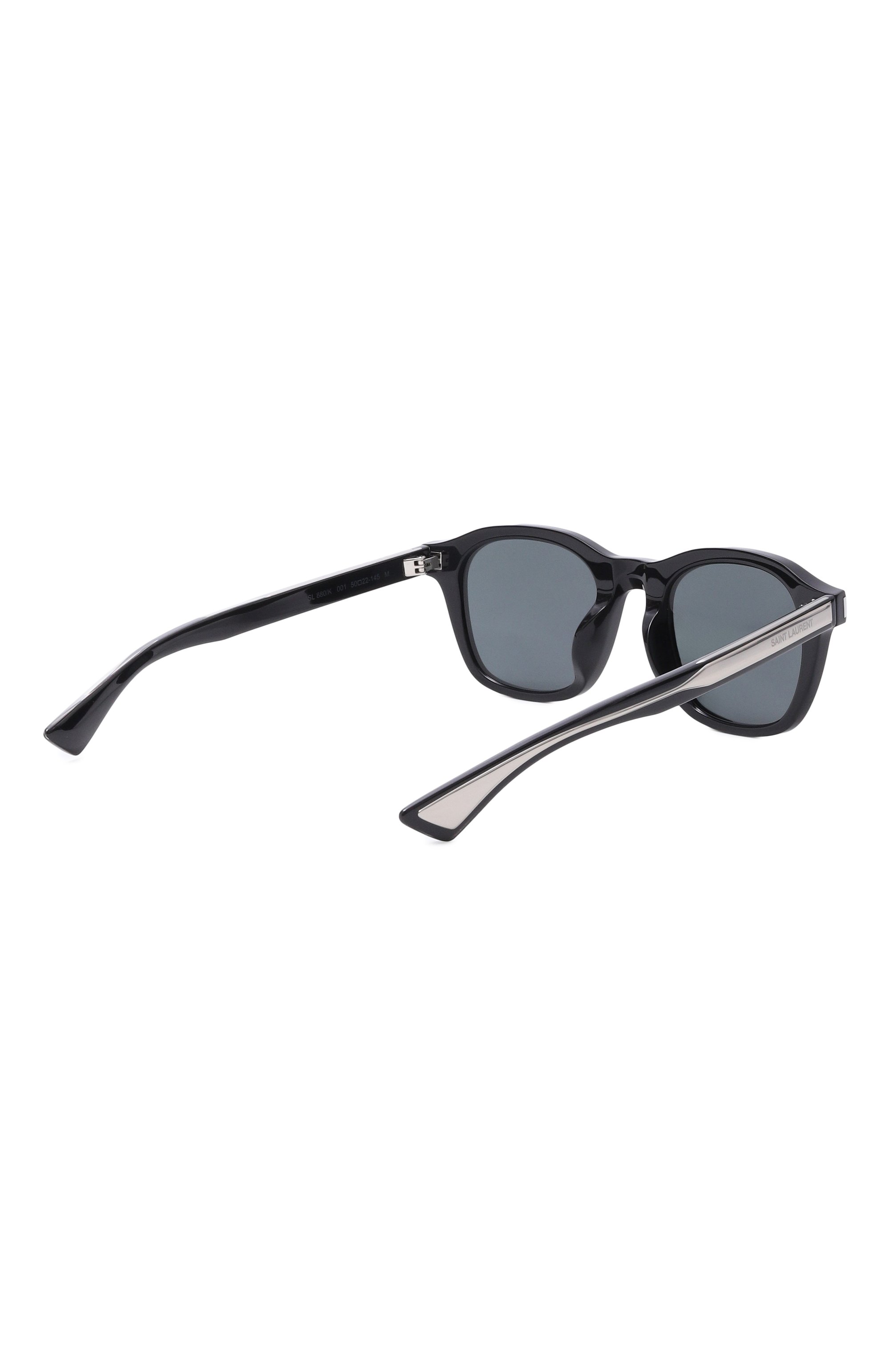 Солнцезащитные очки SAINT LAURENT черного цвета по цене 51100 руб., арт. SL 880/K 001, фото 3 Солнцезащитные очки SAINT LAURENT, арт. SL 880/K 001, фото 3