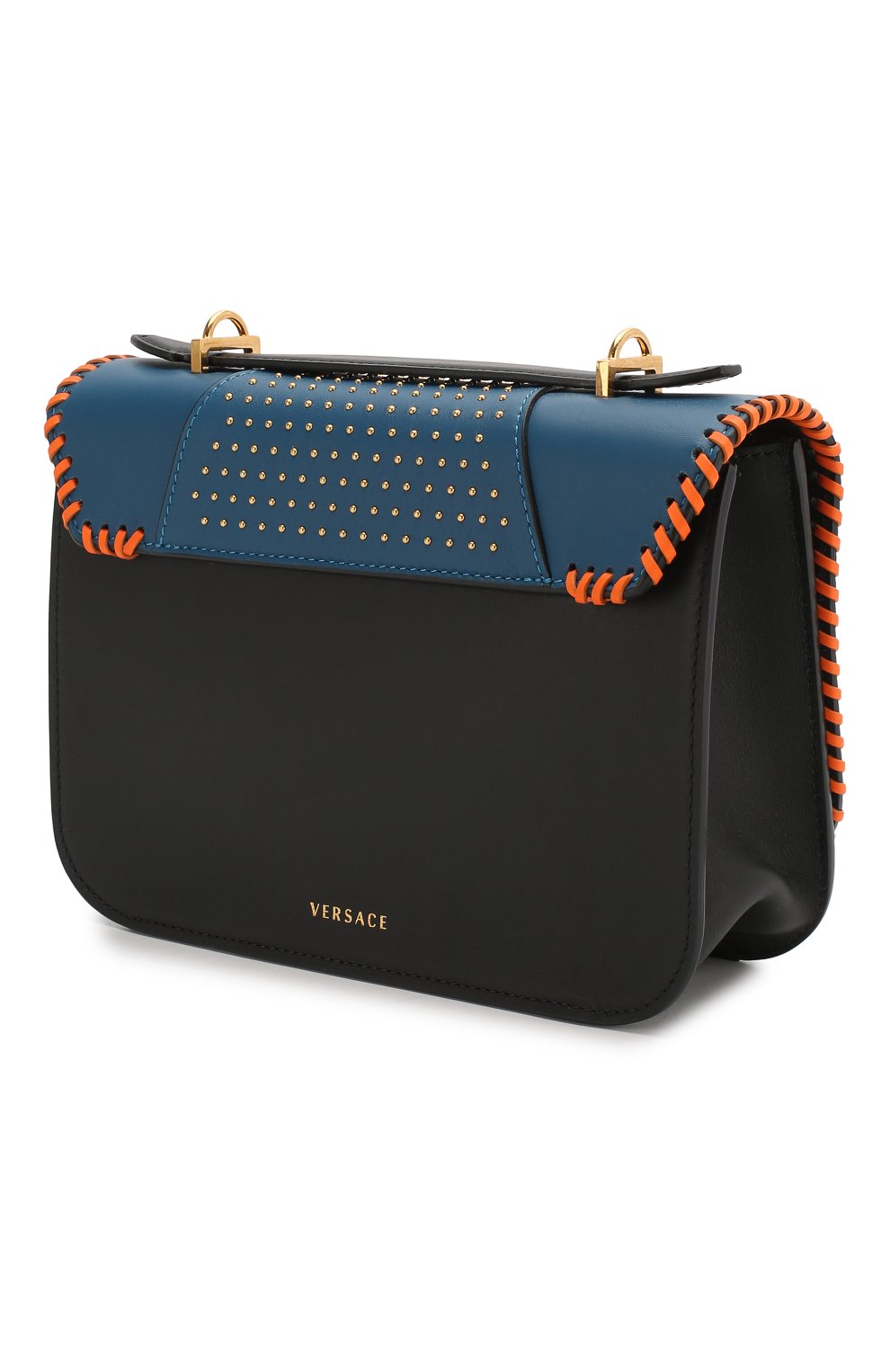 Сумка virtus VERSACE синего цвета по цене 261000 руб., арт. DBFG985/DVRBB, фото 3 Сумка virtus VERSACE, арт. DBFG985/DVRBB, фото 3