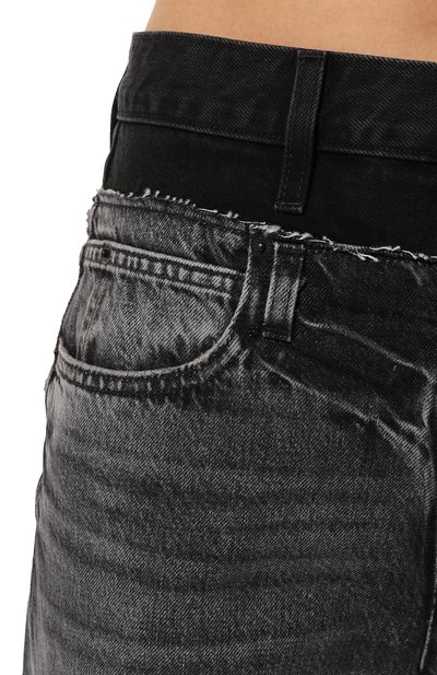 Джинсы SLVRLAKE темно-серого цвета по цене 59850 руб., арт. ERWJ707U SHCL/REW0RKED EVA DBL WAISTBAND SHAD0W C0, фото 5 Джинсы SLVRLAKE, арт. ERWJ707U SHCL/REW0RKED EVA DBL WAISTBAND SHAD0W C0, фото 5