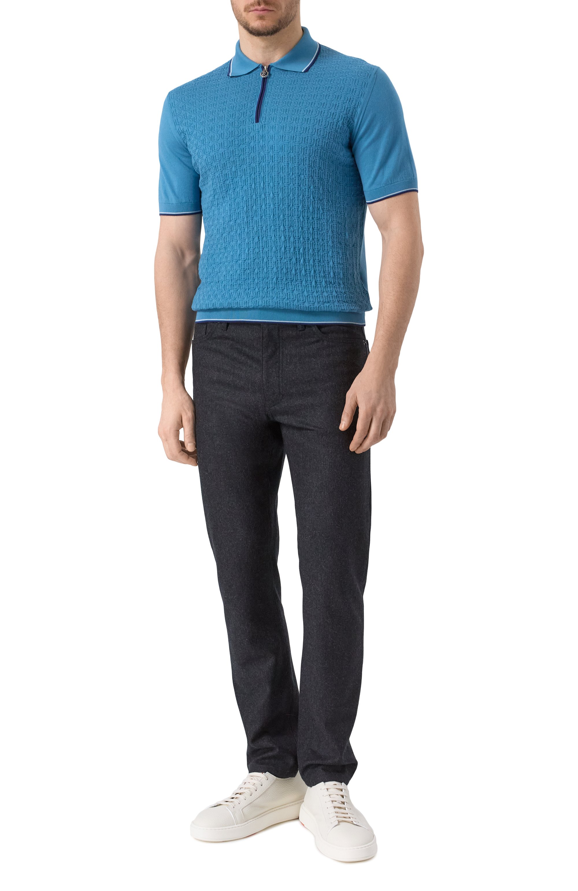 Хлопковое поло STEFANO RICCI, арт. K212032P31/F25297, фото 2