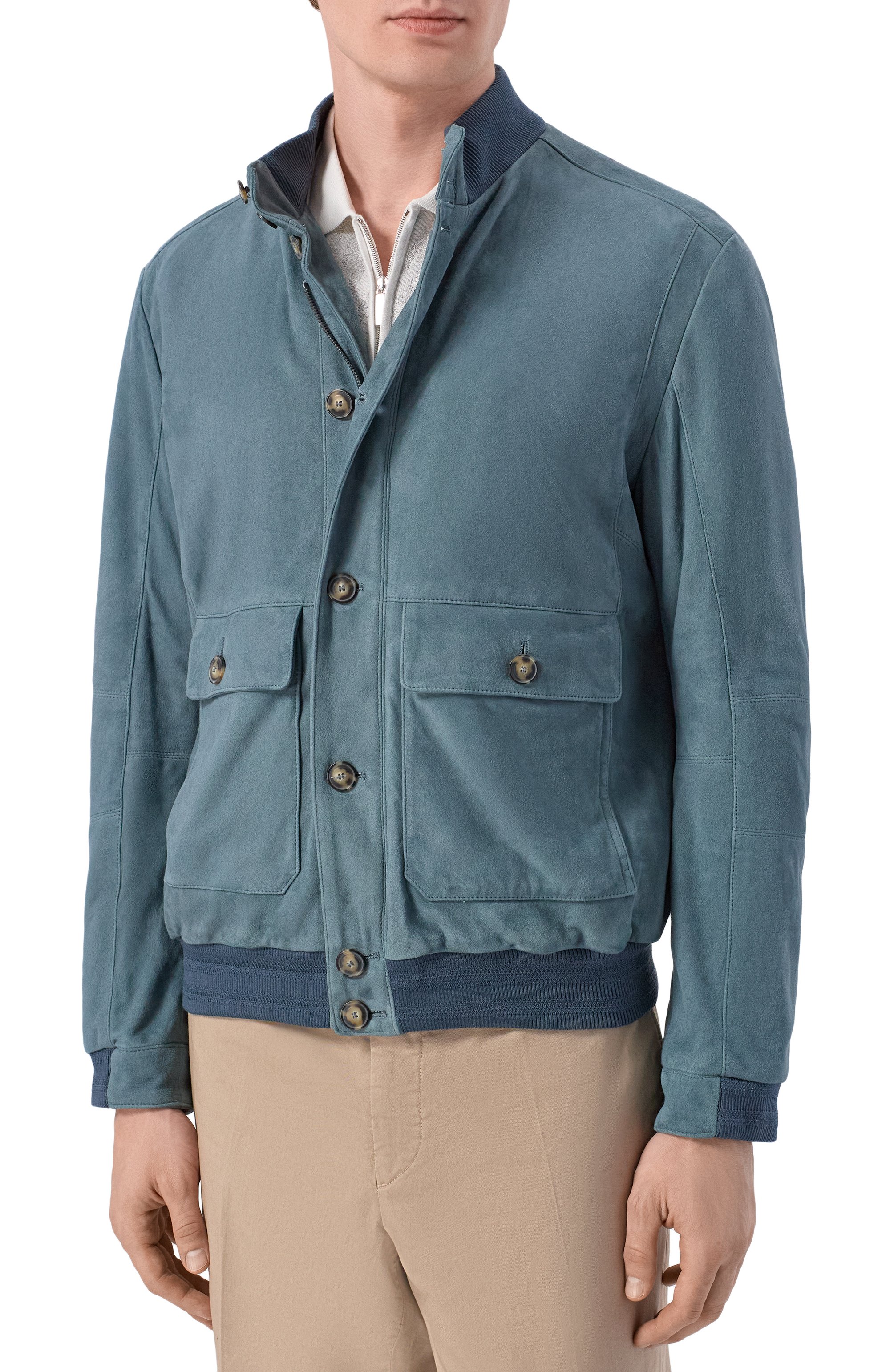 Замшевый бомбер ANDREA CAMPAGNA, арт. 232625/AC/00418I,  фото 3