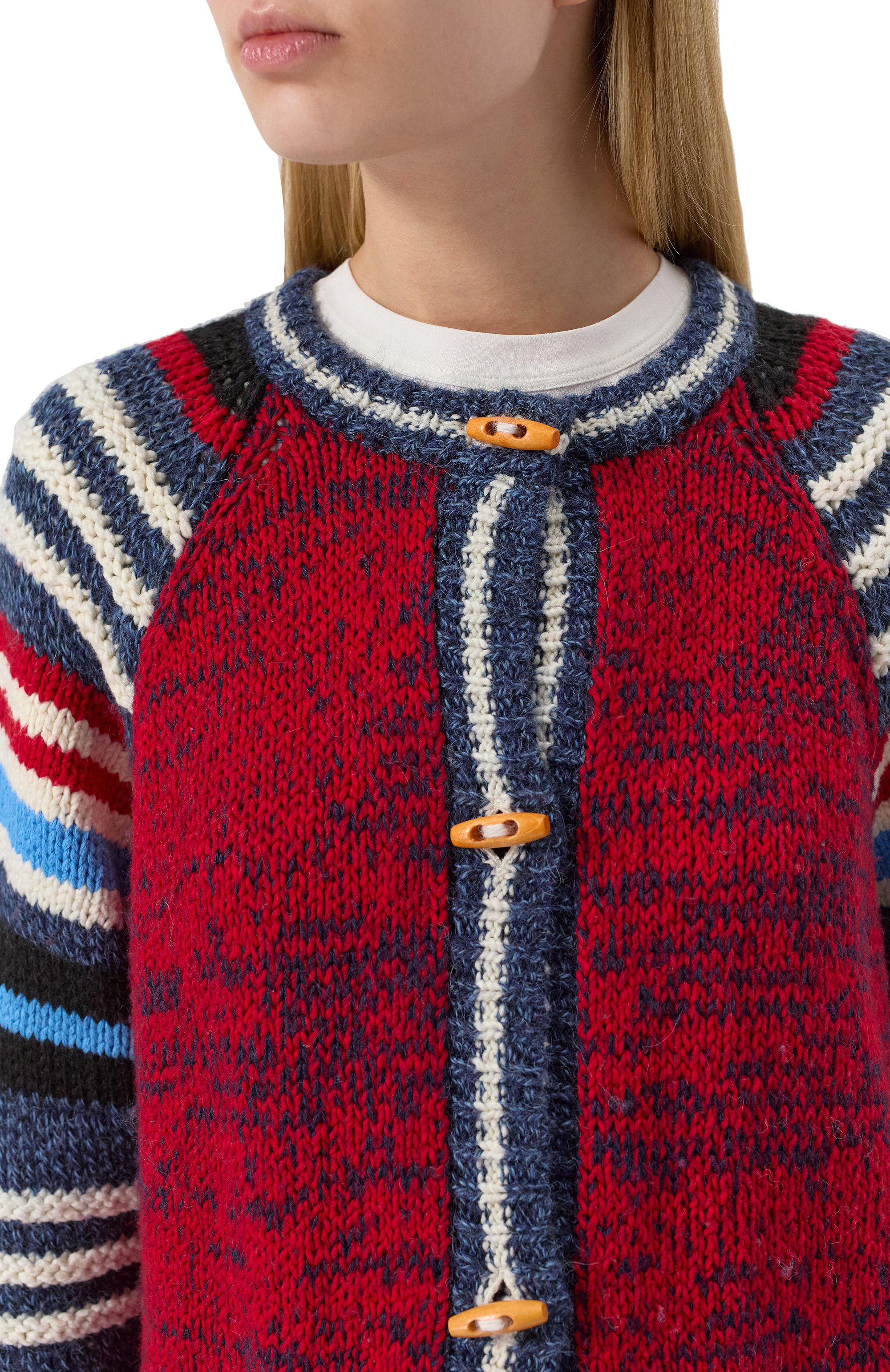 Кардиган из хлопка и шерсти MOTHER, арт. 82297-1681, фото 5