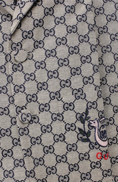 Хлопковый пиджак GUCCI, арт. 574013/XWAGF, фото 3