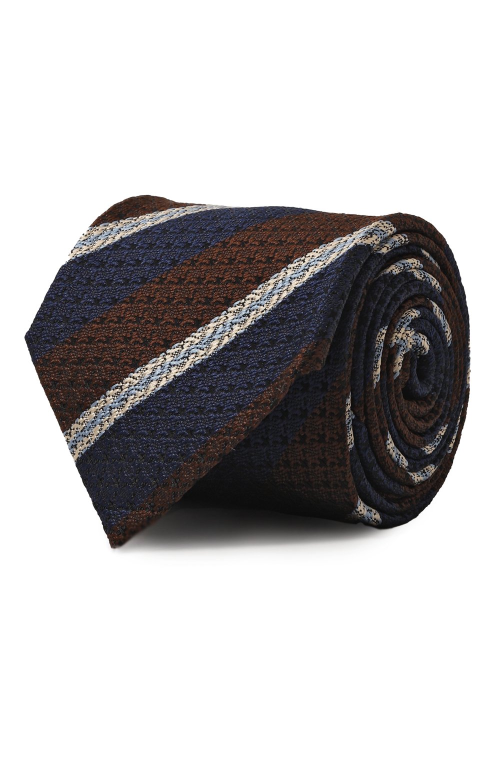 Шелковый галстук ZEGNA темно-синего цвета по цене 25750 руб., арт. Z4D34T/1P8204, фото 1 Шелковый галстук ZEGNA, арт. Z4D34T/1P8204, фото 1