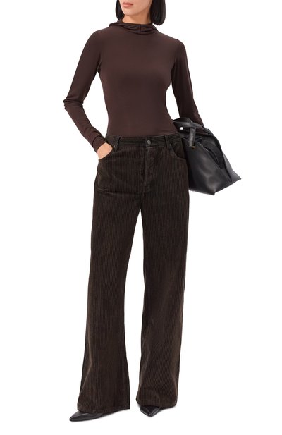 Вельветовые брюки the corduroy loose FRAME DENIM коричневого цвета по цене 111000 руб., арт. 2002200, фото 2 Вельветовые брюки the corduroy loose FRAME DENIM, арт. 2002200, фото 2