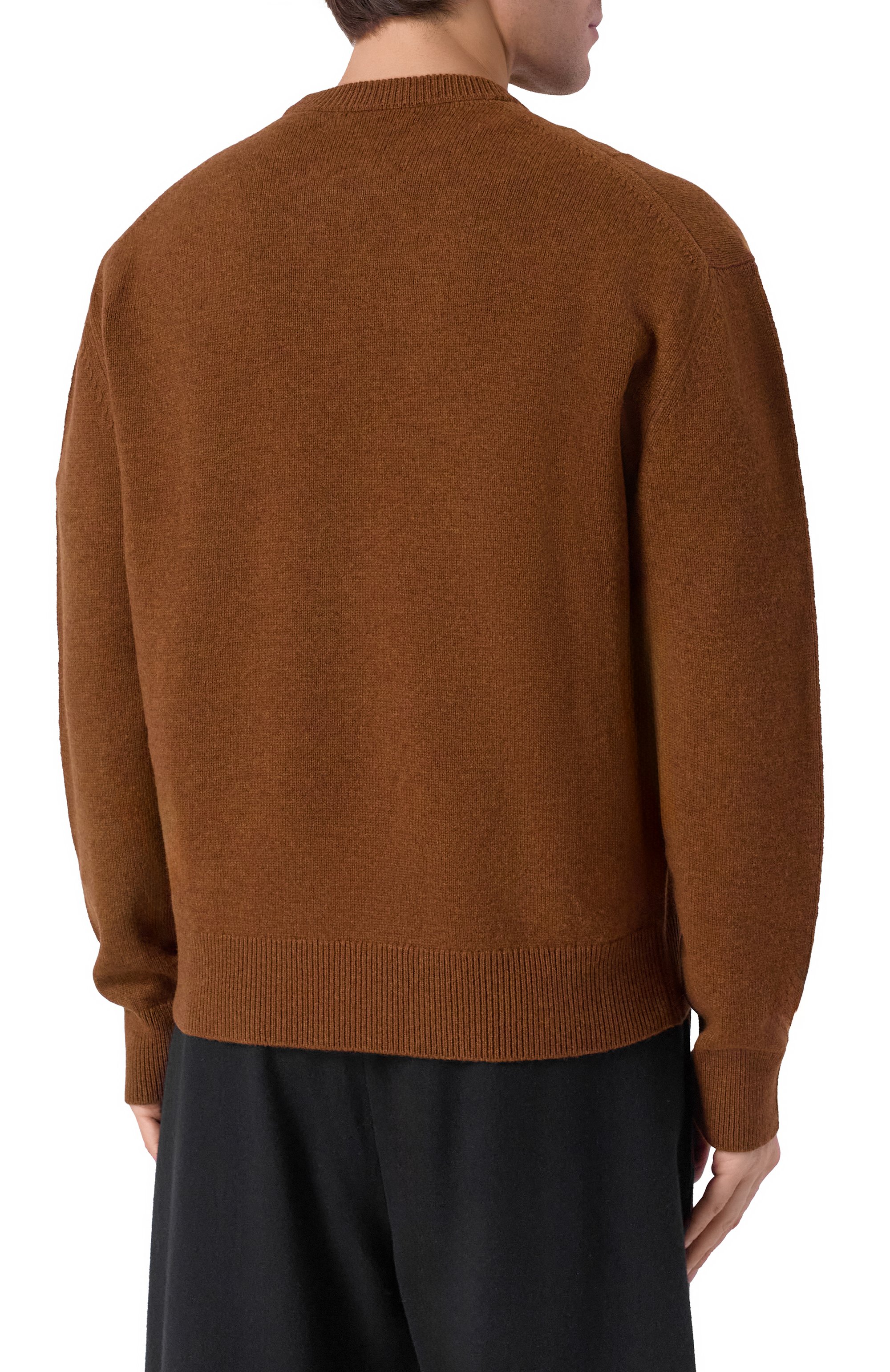 Свитер из шерсти и кашемира JIL SANDER коричневого цвета по цене 169500 руб., арт. J21GP0194/J14818, фото 4 Свитер из шерсти и кашемира JIL SANDER, арт. J21GP0194/J14818, фото 4