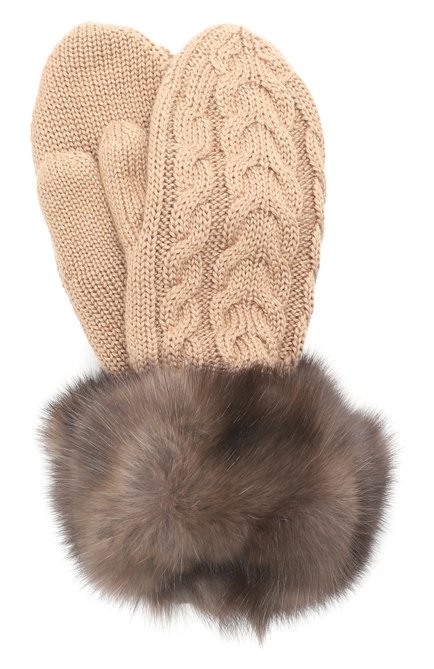 Женские меховые варежки из соболя BLACK SABLE, арт. BS-ACSKV-G