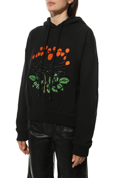 Худи herbarium LOEWE черного цвета по цене 108500 руб., арт. S800Y25X01, фото 3 Худи herbarium LOEWE, арт. S800Y25X01, фото 3