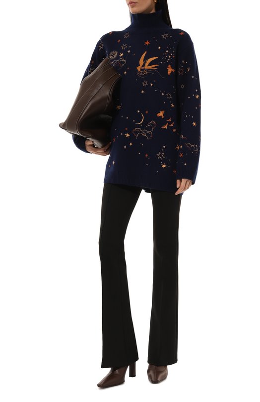 Свитер из шерсти и кашемира OLOLOL OLKN006/403.EMB/BASE Синий  OLKN006/403.EMB/BASE Фото 2