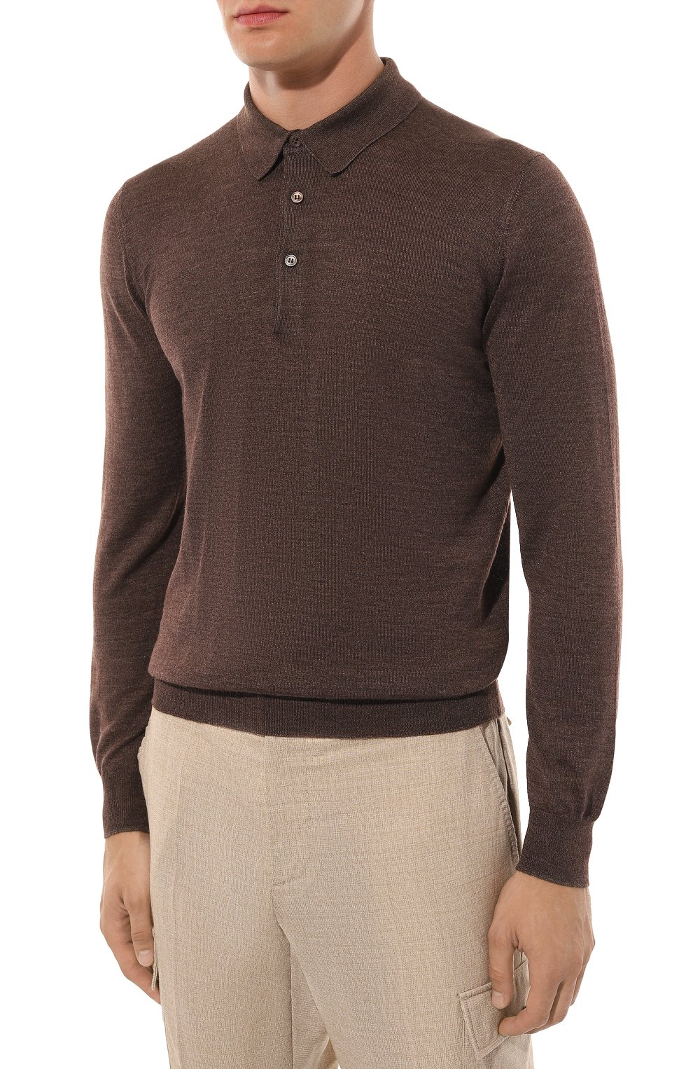 Поло из шерсти и шелка GRAN SASSO, арт. 57132/13190, фото 3