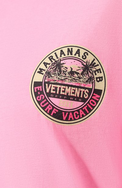 Хлопковый лонгслив VETEMENTS розового цвета по цене 38750 руб., арт. UAH20TR665/W, фото 5 Хлопковый лонгслив VETEMENTS, арт. UAH20TR665/W, фото 5