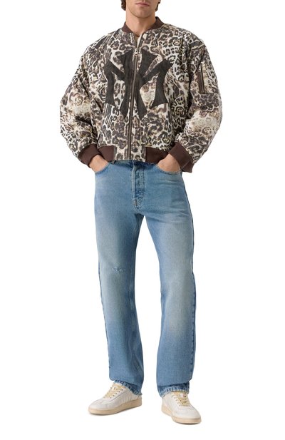 Джинсовый бомбер ksubi x mowalola KSUBI леопардового цвета по цене 108000 руб., арт. KXM25JK004, фото 2 Джинсовый бомбер ksubi x mowalola KSUBI, арт. KXM25JK004, фото 2