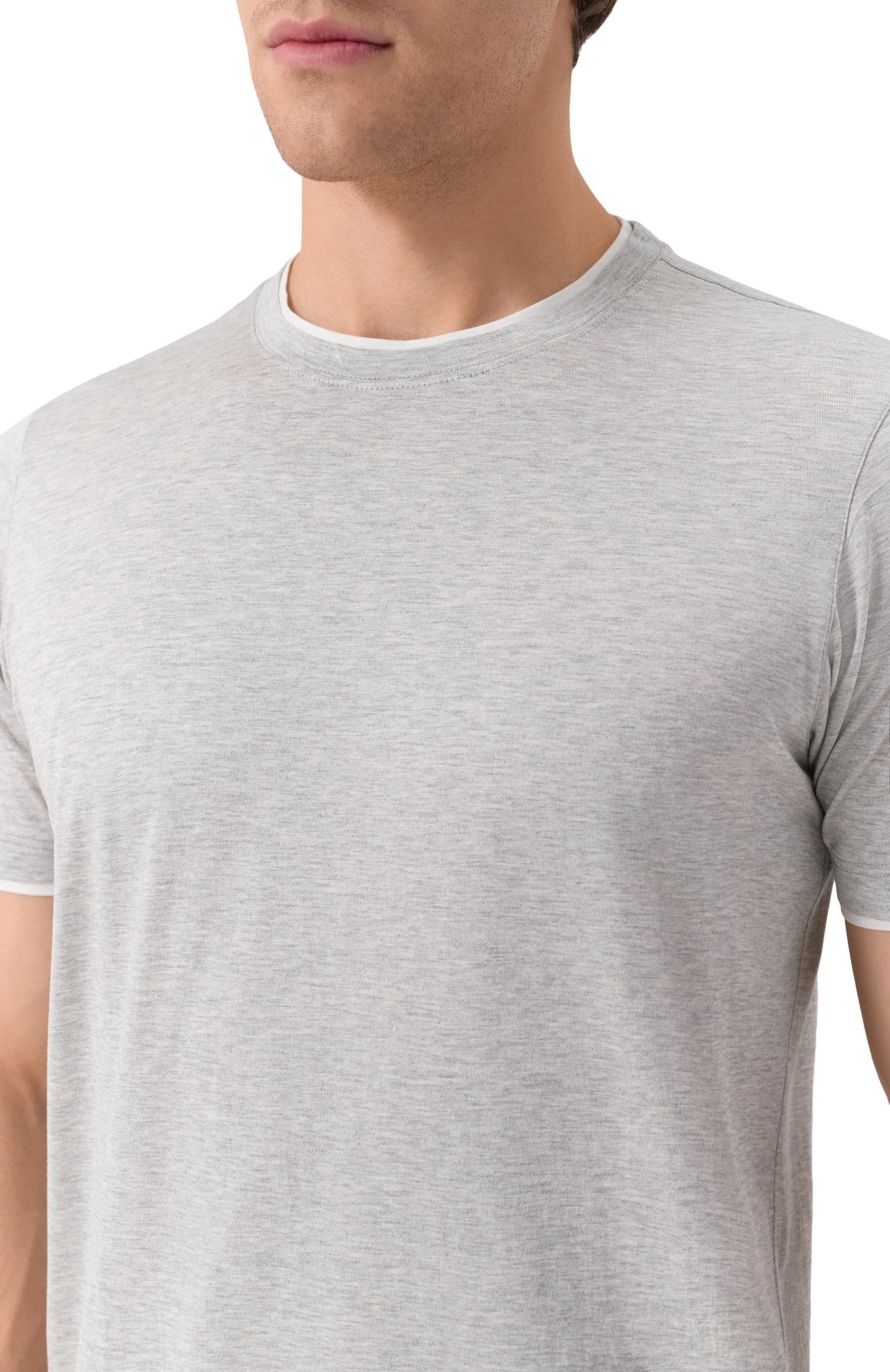 Футболка из шелка и хлопка GRAN SASSO, арт. 60123/78410, фото 5