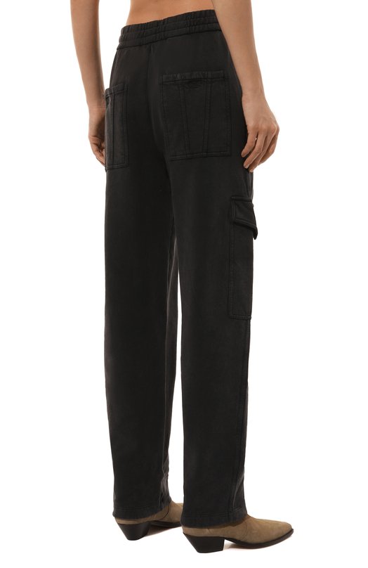 Хлопковые брюки-карго Isabel Marant Etoile 24PPA0283FAB1M02E Серый  24PPA0283FAB1M02E Фото 4