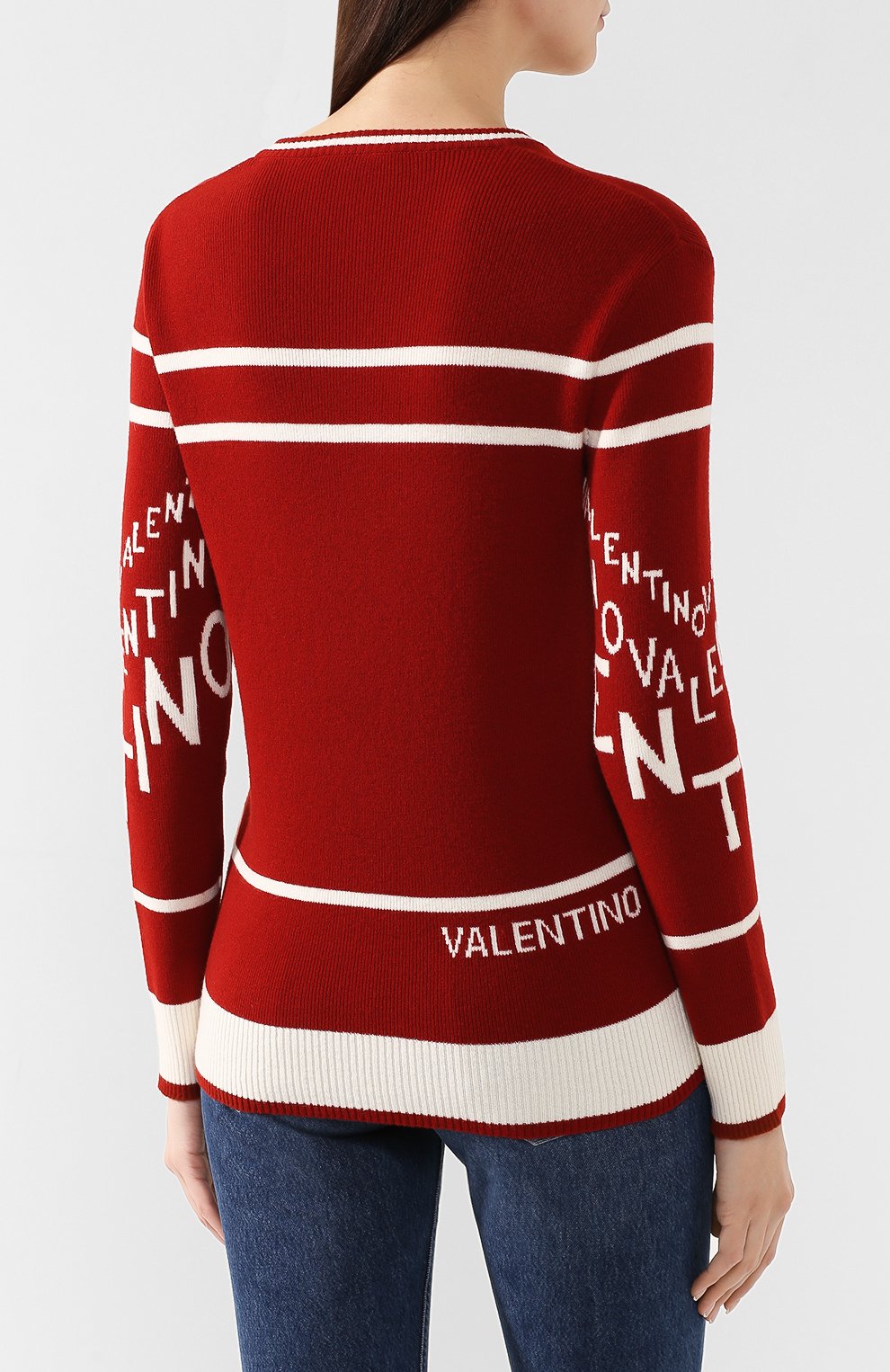 Пуловер из смеси шерсти и кашемира VALENTINO, арт. RB3KC01HVFA, фото 4