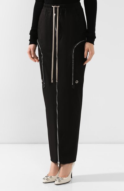 Хлопковая юбка RICK OWENS, арт. RP20S1335/TE, фото 3