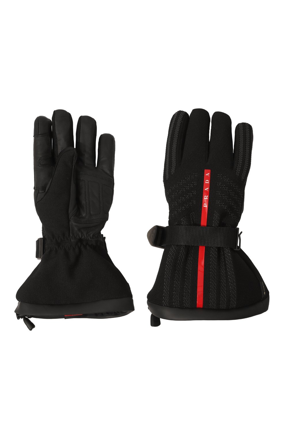Комбинированные перчатки PRADA, арт. 4GG113-3K5X-F0002, фото 3