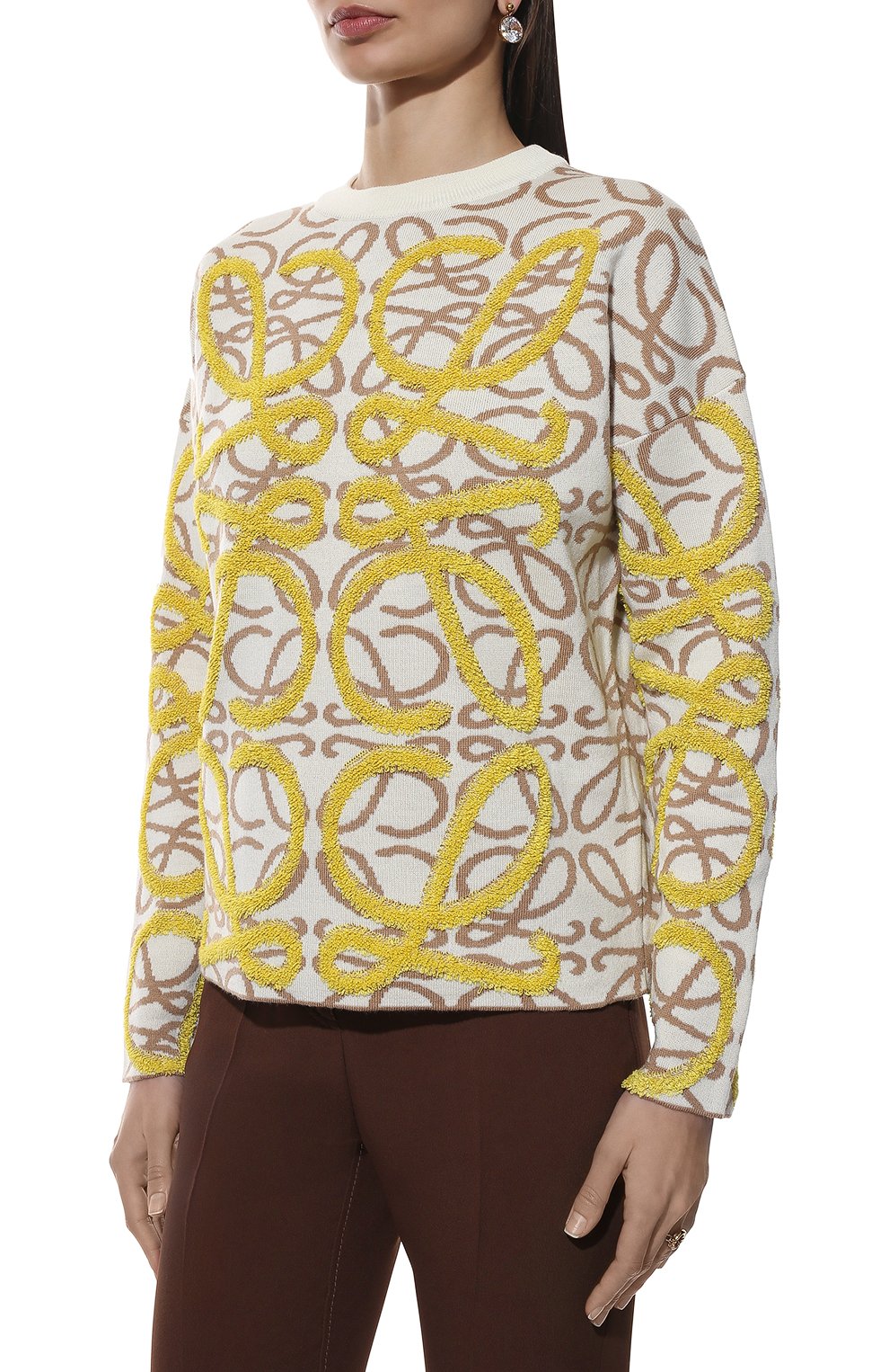 Пуловер из шерсти и льна LOEWE, арт. S359Y14K62, фото 3