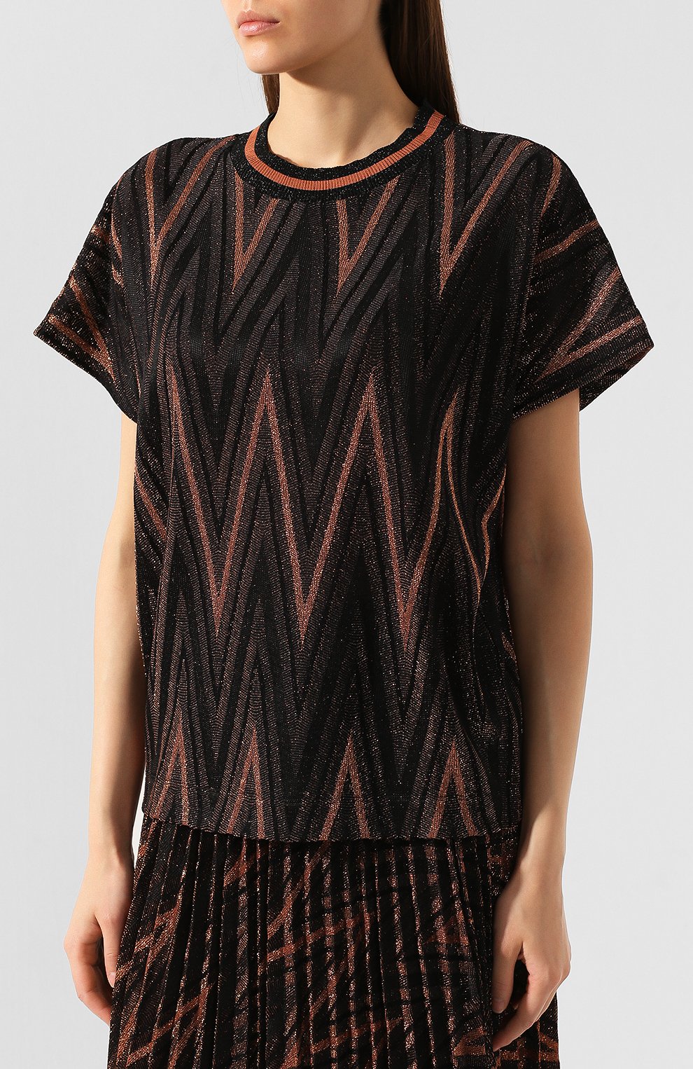 Топ из смеси вискозы и хлопка M MISSONI, арт. 2DJ00062/2J000W, фото 3