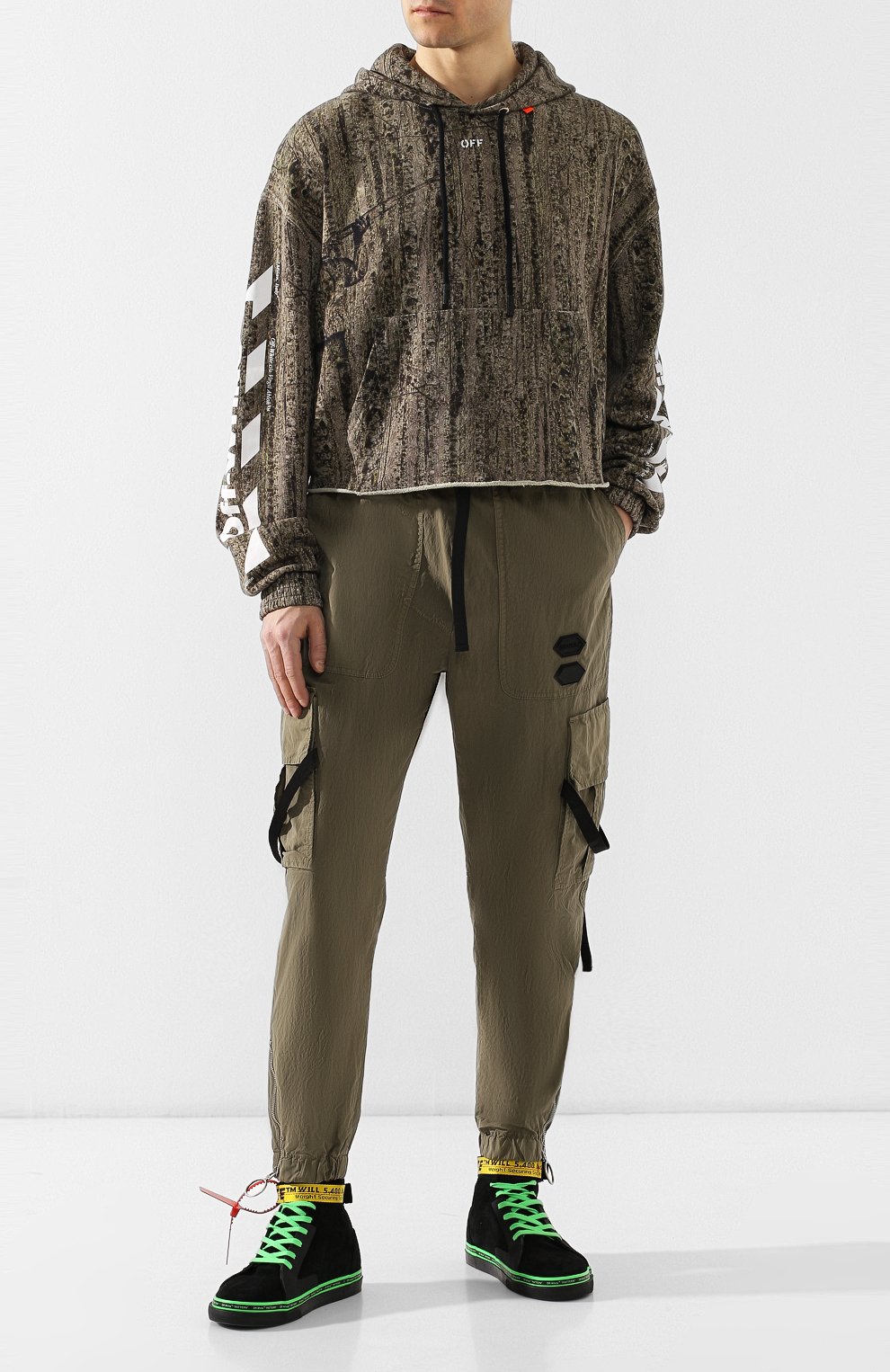 Кожаные кеды OFF-WHITE, арт. 0MIA116S19B430341040, фото 2