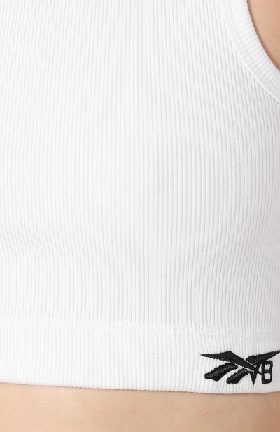 Хлопковый топ reebok x victoria beckham REEBOK белого цвета по цене 5495 руб., арт. FI9394, фото 5 Хлопковый топ reebok x victoria beckham REEBOK, арт. FI9394, фото 5