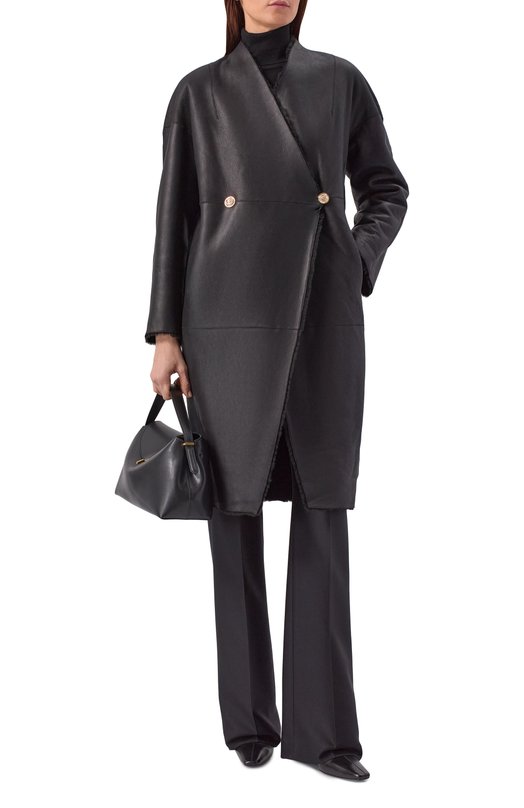 Двусторонняя дубленка Venera M. 2755F-110VM Чёрный  2755F-110VM Фото 2