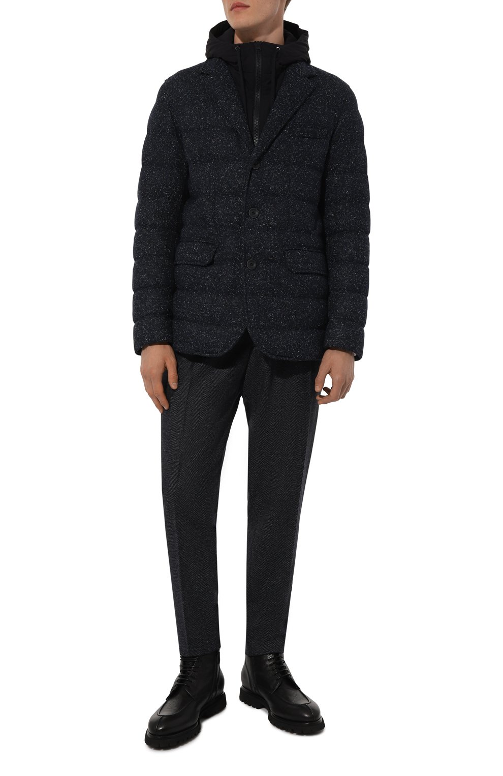 Пуховик из шерсти и шелка HERNO, арт. PI00083UR/33337, фото 2