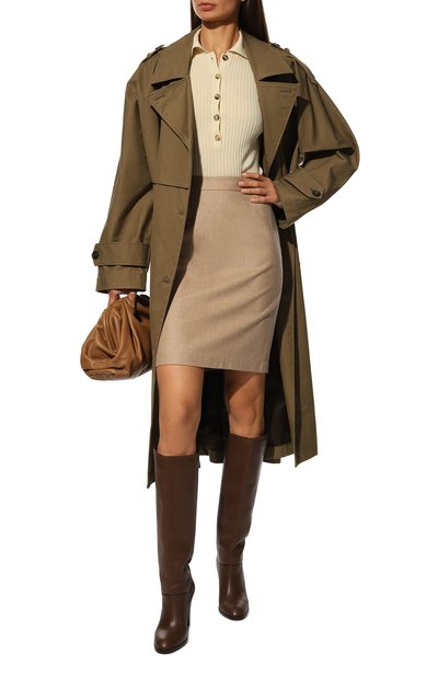 Юбка из шерсти и кашемира AGREEG кремового цвета по цене 90000 руб., арт. 14050902, фото 2 Юбка из шерсти и кашемира AGREEG, арт. 14050902, фото 2