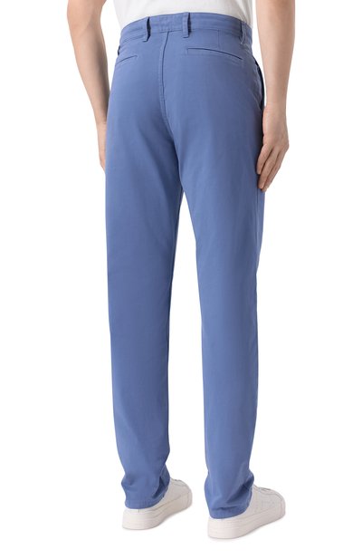 Хлопковые брюки BOSS ORANGE синего цвета по цене 16500 руб., арт. 50510917, фото 4 Хлопковые брюки BOSS ORANGE, арт. 50510917, фото 4