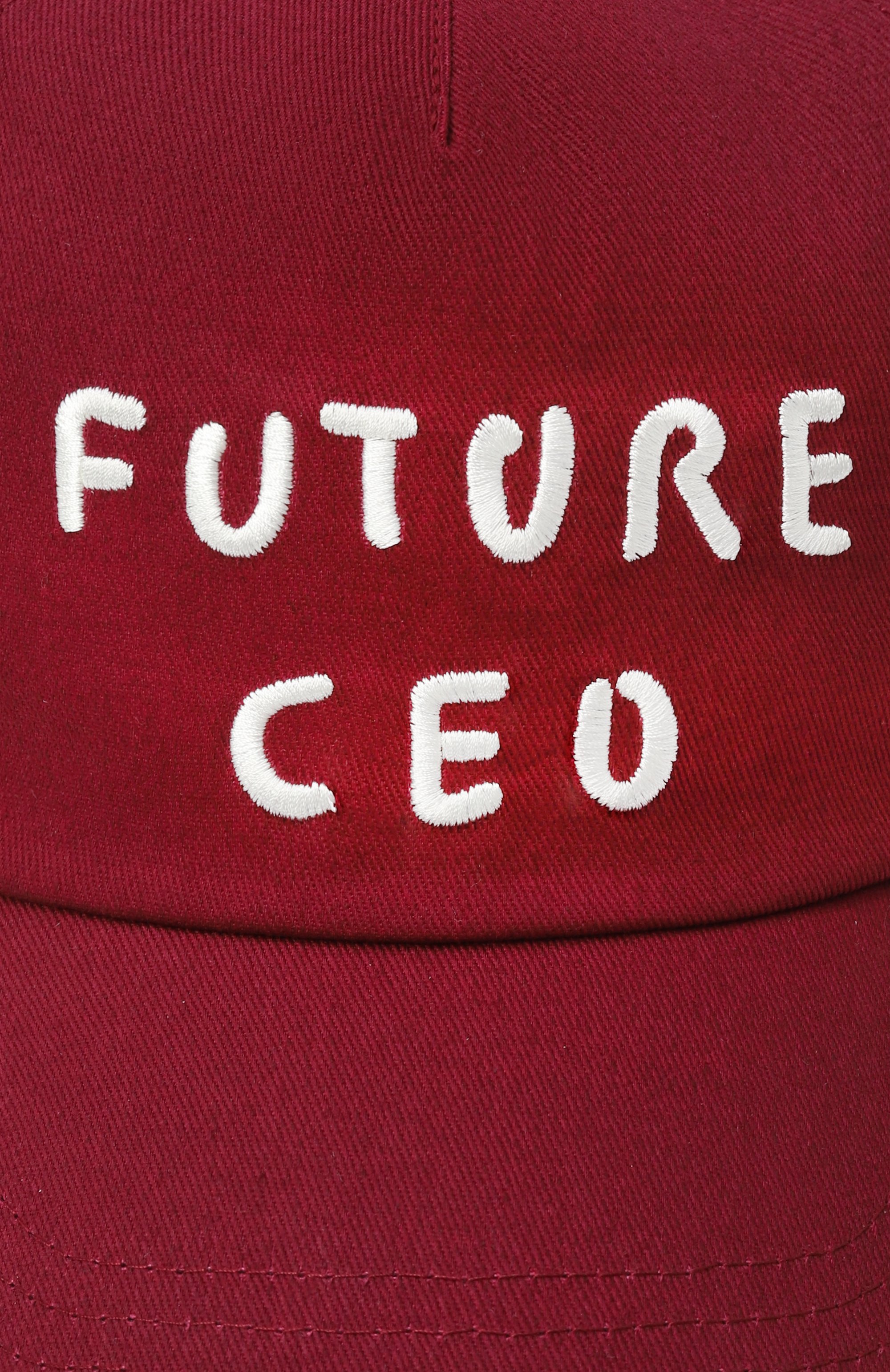 Хлопковая бейсболка MAX&CO бордового цвета по цене 7865 руб., арт. MX0344/MX01L, фото 3 Хлопковая бейсболка MAX&CO, арт. MX0344/MX01L, фото 3