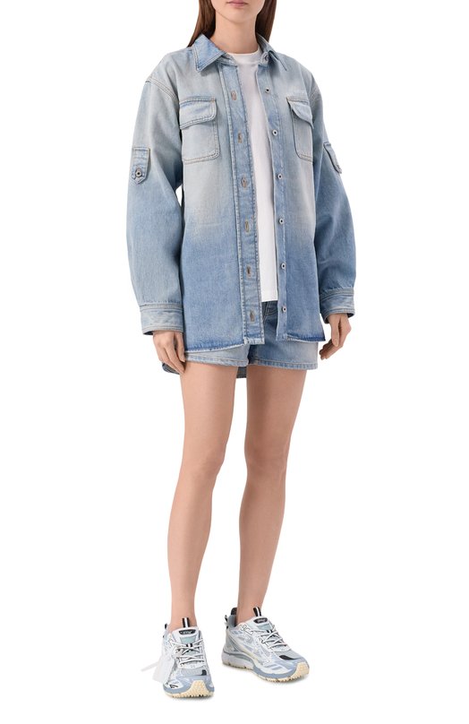 Комбинированные кроссовки Be Right Back Off-White 0WIA289S26FAB001 Голубой  0WIA289S26FAB001 Фото 3