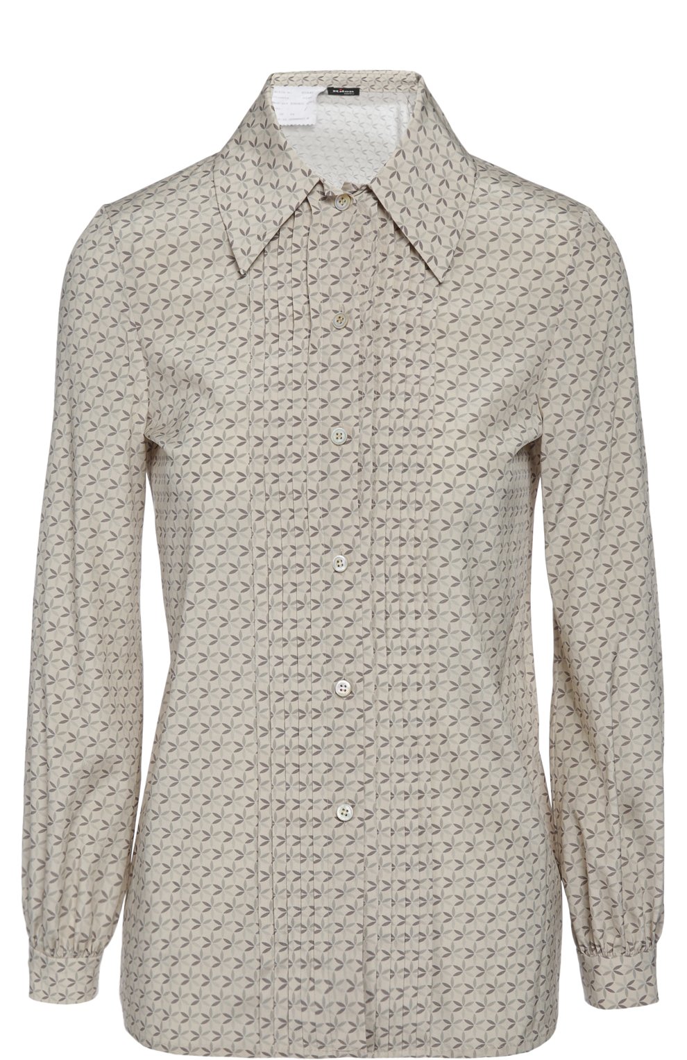 Блуза KITON серого цвета по цене 96550 руб., арт. D36402/4L96, фото 1 Блуза KITON, арт. D36402/4L96, фото 1