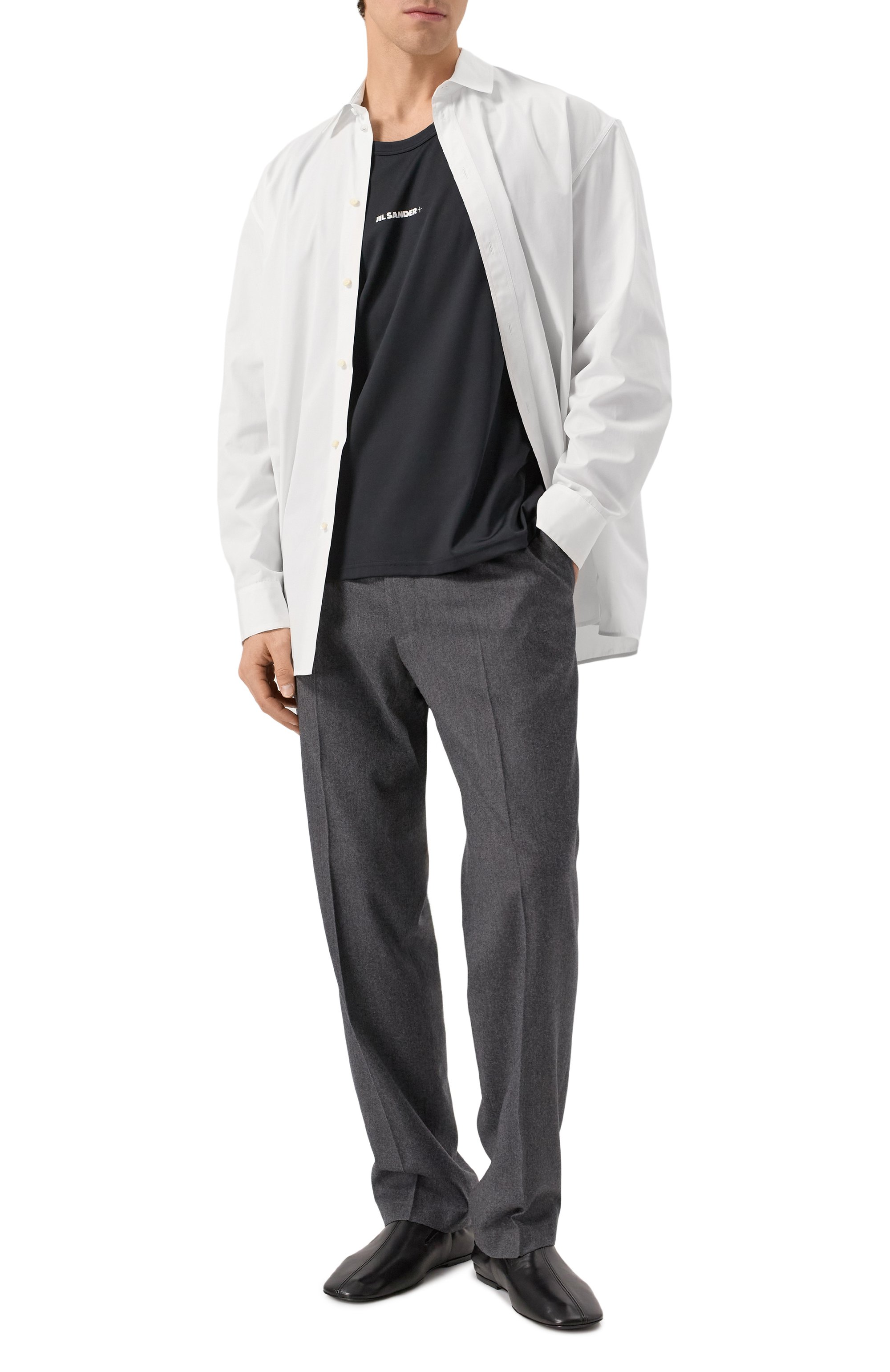 Майка JIL SANDER черного цвета по цене 34300 руб., арт. J47NC0111/J20033, фото 2 Майка JIL SANDER, арт. J47NC0111/J20033, фото 2