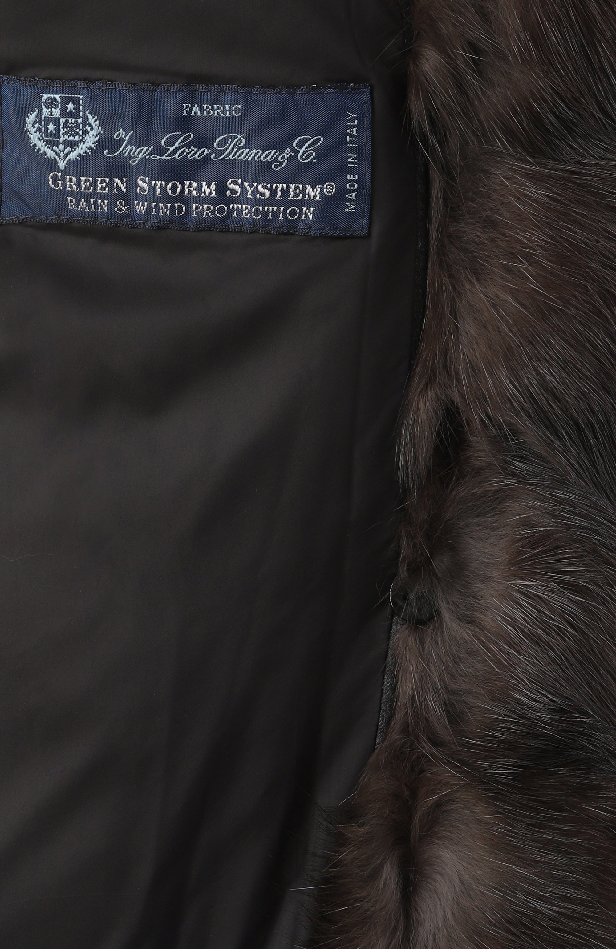 Пуховик с меховой отделкой YVES SALOMON серого цвета по цене 977000 руб., арт. 22WYV03068W02W, фото 7 Пуховик с меховой отделкой YVES SALOMON, арт. 22WYV03068W02W, фото 7