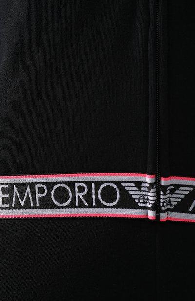 Хлопковый кардиган EMPORIO ARMANI черного цвета по цене 17400 руб., арт. 164076/9P287, фото 5 Хлопковый кардиган EMPORIO ARMANI, арт. 164076/9P287, фото 5