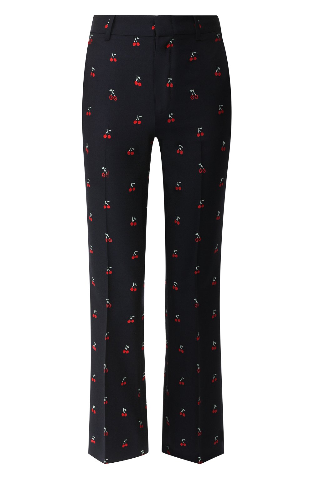 Брюки из смеси хлопка и шерсти GUCCI черного цвета по цене 79950 руб., арт. 523574/ZABMY, фото 1 Брюки из смеси хлопка и шерсти GUCCI, арт. 523574/ZABMY, фото 1
