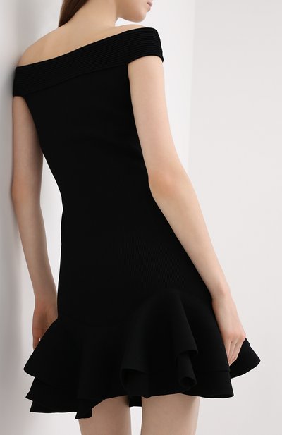 Платье из вискозы ALEXANDER MCQUEEN, арт. 633641/Q1APM, фото 4