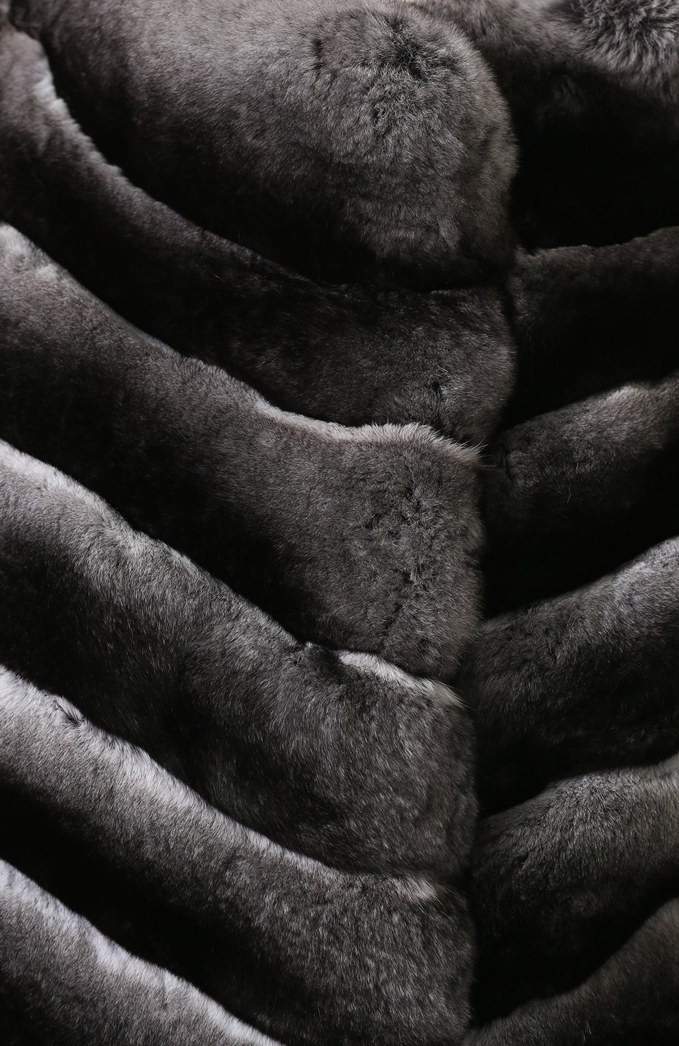 Шуба с укороченным рукавом из меха шиншиллы YVES SALOMON, арт. 6WYV47755CNCV, фото 5